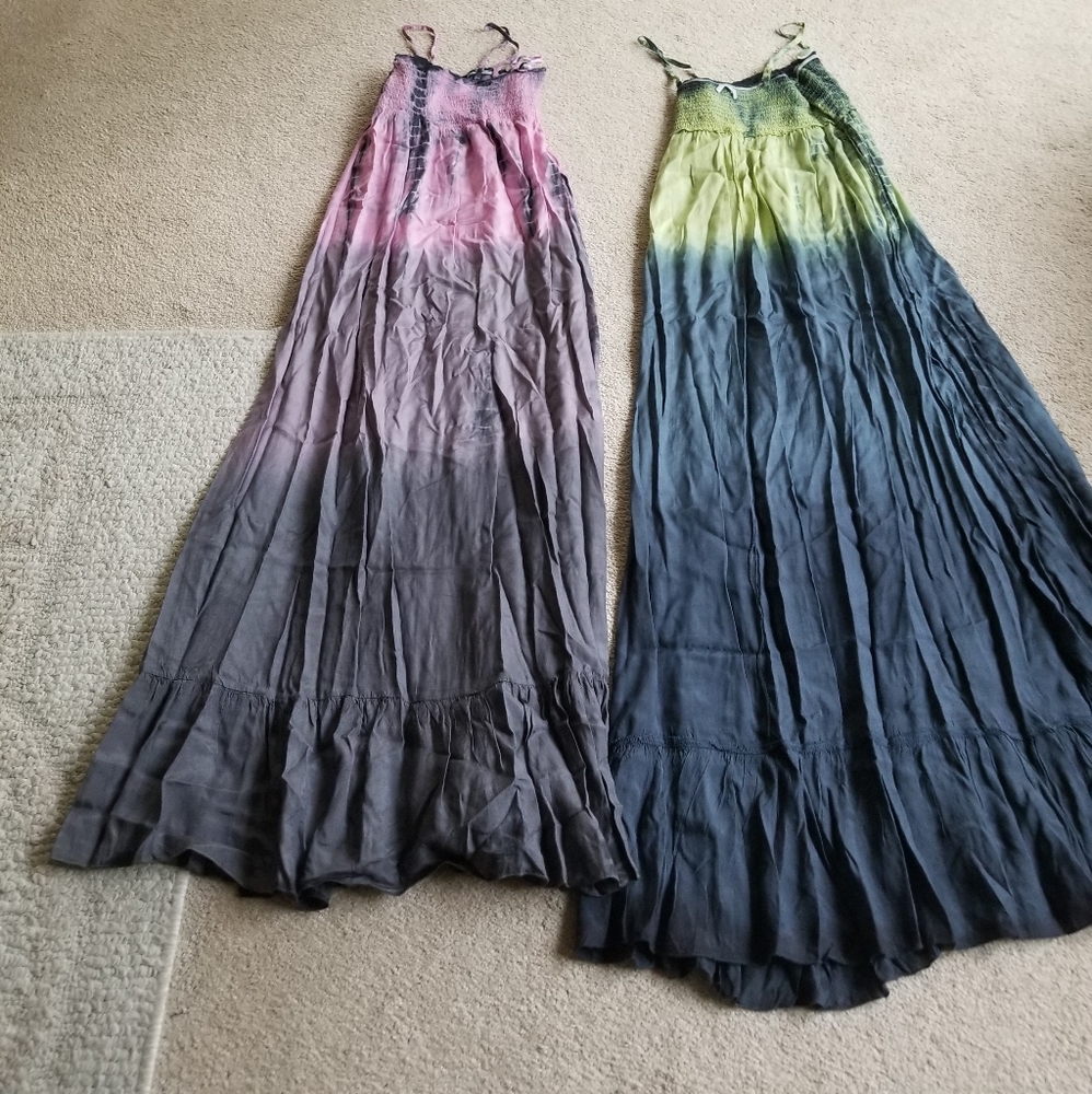 2 Rayon Tie Dye Dresses